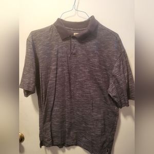 Haggar Gray Polo Shirt Size L